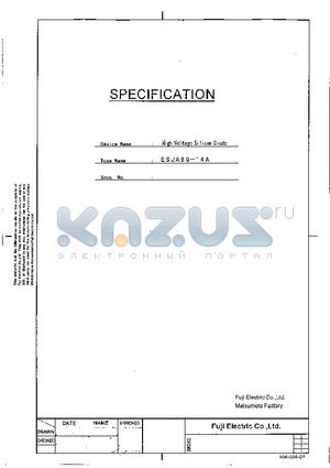 ESJA89-14A datasheet - High Voltage Silicon Diode