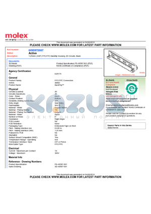 495972007 datasheet - 1.25mm (.049