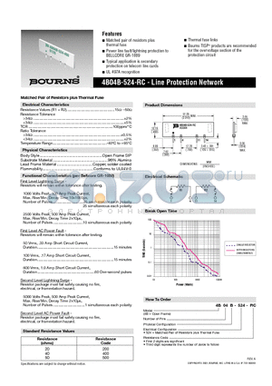 4B04B-524-RC datasheet - Line Protection Network