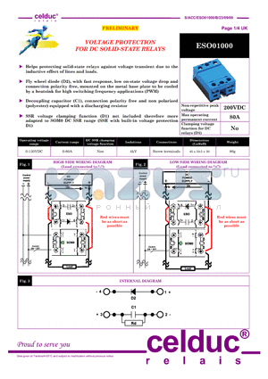 ESO01000 datasheet - VOLTAGE PROTECTION VOLTAGE PROTECTION