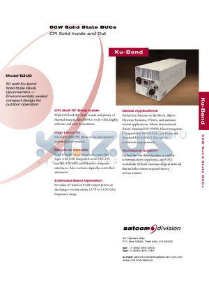 B3UO datasheet - 50W Solid State BUCs