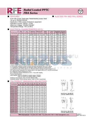 FRA010-120F datasheet - FRA010-120F FRA Series