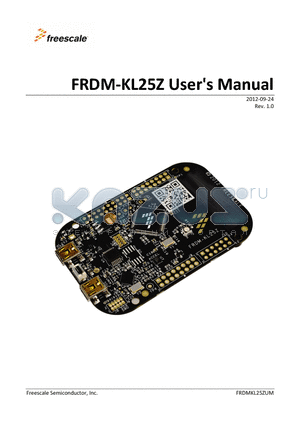 FRDM-KL25Z datasheet - FRDM-KL25Z Users Manual