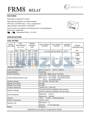 FRM8 datasheet - RELAY