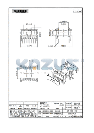 ETD34 datasheet - ETD34