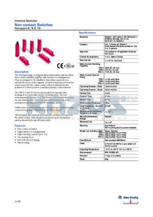 FRS10 datasheet - Non contact Switches
