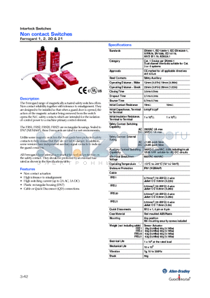 FRS2 datasheet - Non contact Switches