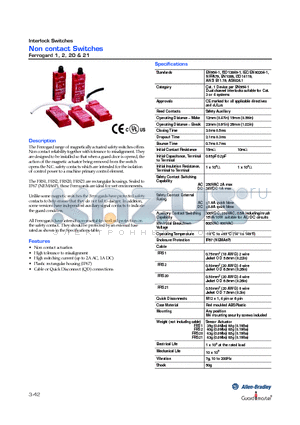 FRS20 datasheet - Non contact Switches