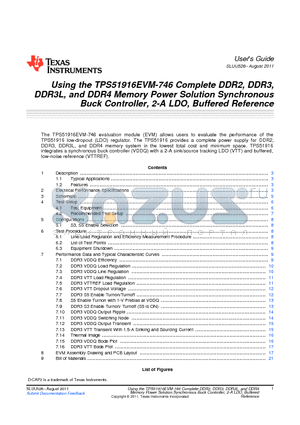 ETQP4LR56WFC datasheet - Using the TPS51916EVM-746 Complete DDR2, DDR3