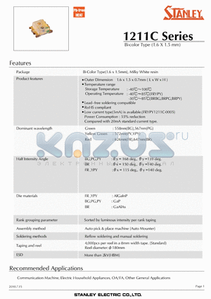 FRYPY1211C datasheet - Bi-color Type (1.6 X 1.5 mm)