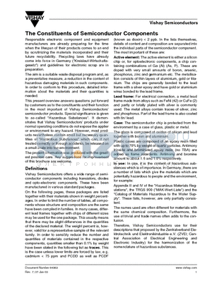 84063 datasheet - The Constituents of Semiconductor Components