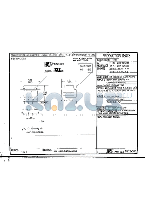 FS12-500 datasheet - FS12-500