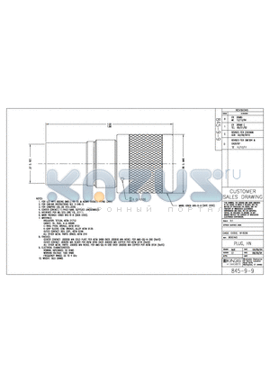 845-9-9 datasheet - PLUG, HN