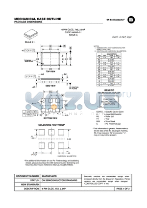 848AB-01 datasheet - Electronic versions are uncontrolled except when accessed directly