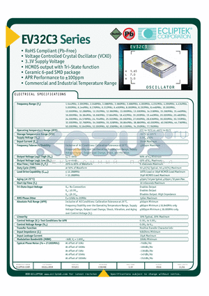 EV32C3 datasheet - OSCILLATOR