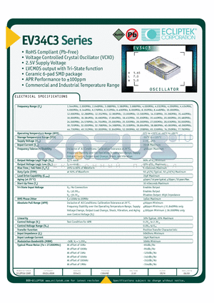 EV34C3A3A1 datasheet - Oscillator