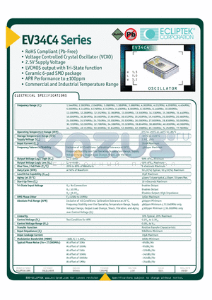 EV34C4A3A1 datasheet - Oscillator