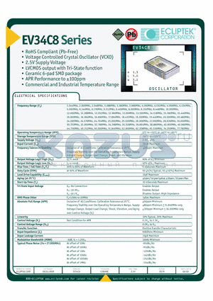 EV34C8B3A1 datasheet - Oscillator