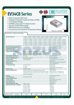 EV34C8B4A1 datasheet - Oscillator