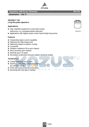 B41754A5129M000 datasheet - Automotive -125