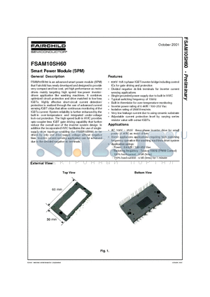 FSAM10SH60 datasheet - Smart Power Module (SPM)