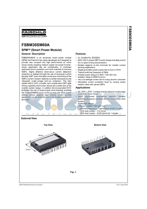 FSBM30SM60A datasheet - SPM (Smart Power Module)
