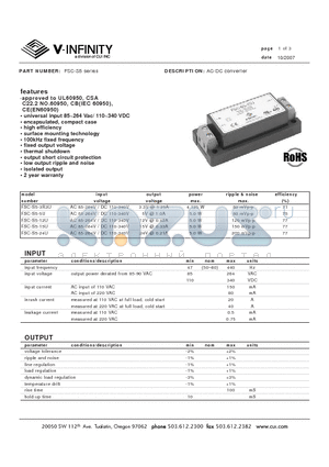 FSC-S5-24U datasheet - AC-DC converter