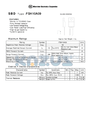 FSH10A09 datasheet - Schottky Barrier Diode