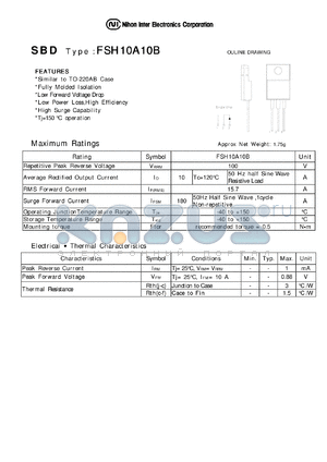 FSH10A10B datasheet - Schottky Barrier Diode