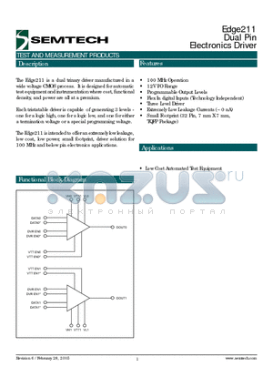EVM211ATF datasheet - Dual Pin Electronics Driver