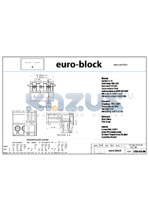 CRS-5.08 datasheet - Standard : UL - IEC 300V - 320V 15A - 20A