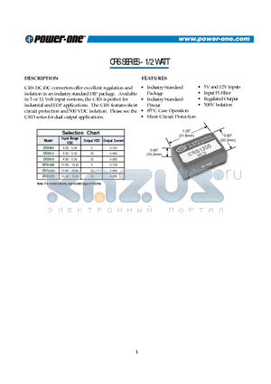 CRS1212 datasheet - 1/2 WATT