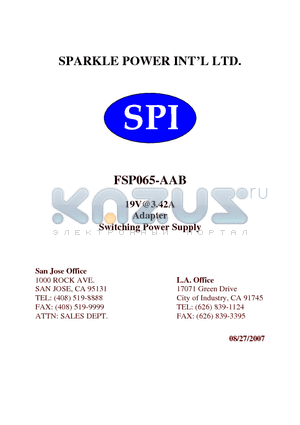 FSP065-AAB datasheet - Switching Power Supply