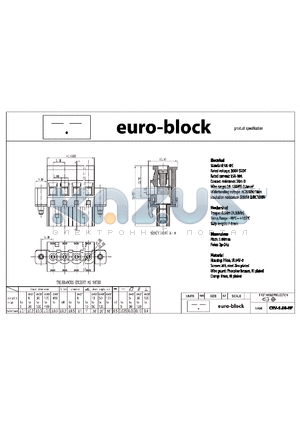 CRV-5.08-RF datasheet - Standard : UL - IEC 300V - 320V 15A - 10A