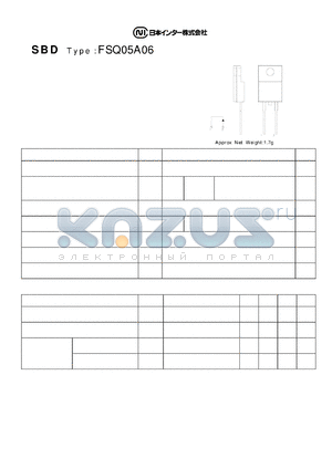 FSQ05A06 datasheet - Schottky Barrier Diode