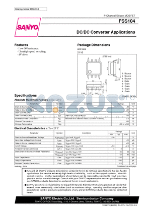 FSS104 datasheet - DC/DC Converter Applications