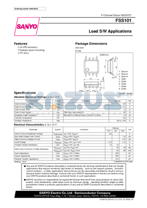 FSS101 datasheet - Load S/W Applications