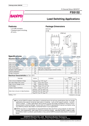 FSS132 datasheet - Load Switching Applications