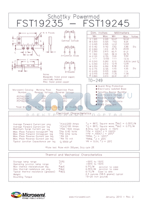 FST19235 datasheet - Schottky Powermod