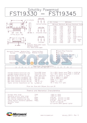 FST19330_10 datasheet - Schottky Powermod