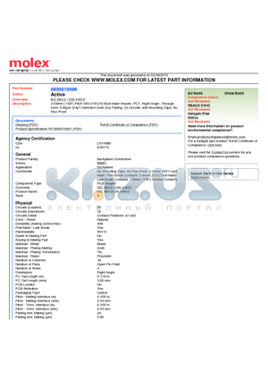 85001-0086 datasheet - 2.54mm (.100