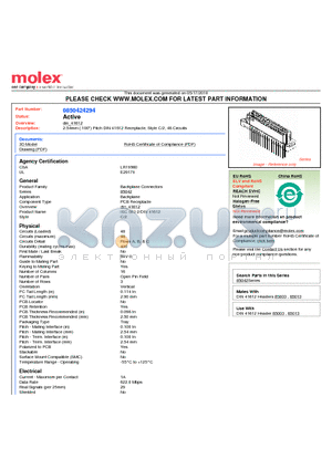 85042-4294 datasheet - 2.54mm (.100