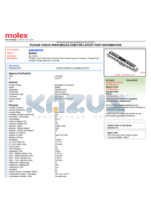 85048-0000 datasheet - 2.54mm (.100