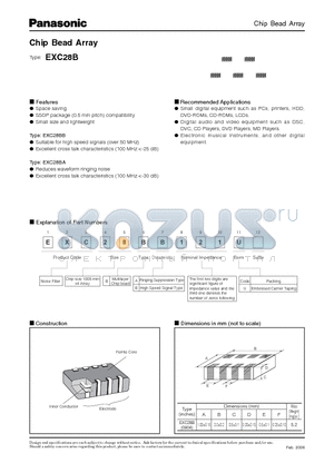 EXC28BA121U datasheet - Chip Bead Array