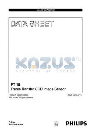 FT18/IG datasheet - Frame Transfer CCD Image Sensor