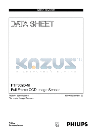 FTF3020-M datasheet - Full Frame CCD Image Sensor
