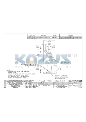 FTH-4A-RT datasheet - FLAT TIE HOLDER