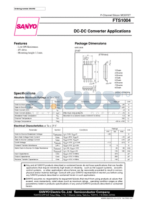 FTS1004 datasheet - DC-DC Converter Applications