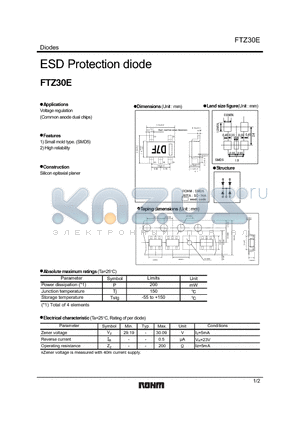 FTZ30E datasheet - ESD Protection diode