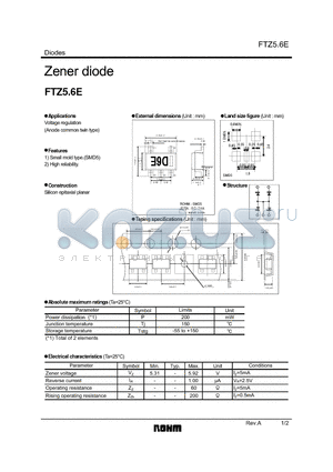 FTZ5.6E_08 datasheet - Zener diode
